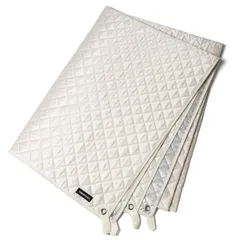 【新着商品】アルミコーティング 両面防水 収納袋付き 210×145cm 2-6人用 大判 キャンプ/ピクニック/テントマット対応 グランドシート (オフホワイト) 厚手 耐水圧 レジャーシート 10000mm Verontimee 試験合格