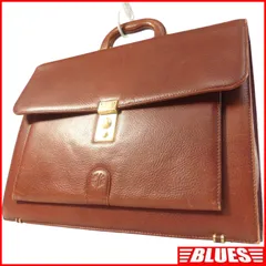 LOEWE ロエベ ビジネスバッグ 本革 ブリーフケース レザー メンズ レディース 茶 ブリーフケース一覧←SEULB屋着古← X7499のサムネイル