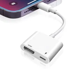 【数量限定】iPhone/iPadに適用 HDMI 変換アダプタ【電源/設定不要 MFi認証品】 1080PフルHD 変換ケーブル OTG Pinotobo Digital AVアダプタ 大画面 ビデオ再生 遅延なし 音声同期出力 簡単接続 最新iOS対応