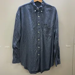 RALPH LAUREN CHAPS/ラルフローレンチャップス 長袖シャツ シャツ 90年代 vintage ヴィンテージ BD ボタンダウンシャツ チェック柄 90’S インドネシア製 メンズ L/G ネイビー