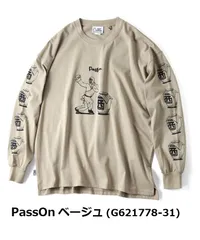 gym master ジムマスター 7.4オンス ビッグロンT 長袖 ベージュ メンズ レディース 秋冬 M L XL コットン 大きいサイズのサムネイル