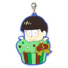 [중고] 키홀더 마스코트(캐릭터) 쵸로마츠 컵케익 오소마츠씨 고무 마스코트 [이치반 쿠지 오소마츠씨~패티셰 이야미에서 일할 수 없다!~] I상