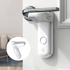 Deligoo ドアノブ ロック ドアロック 赤ちゃん チャイルドロック 指はさみ防止 後付け ベビーガード ドア開け防止 猫 脱走防止(ホワイト)