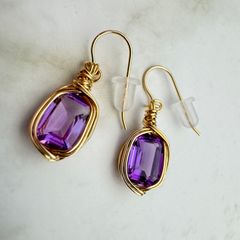 アメジスト ピアス