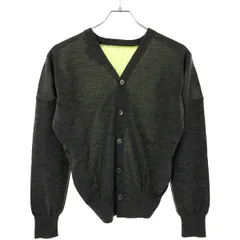 JUNYA WATANABE COMME des GARCONS ジュンヤワタナベ コムデギャルソン 20SS 2WAYウールニットカーディガン JE-N010 グレー×イエロー Mのサムネイル
