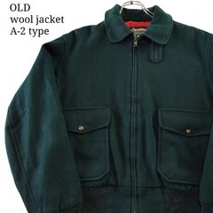 【90s】古着 A-2タイプ ウールジャケット ショート丈 nordstrom 短丈 ブルゾン グリーン