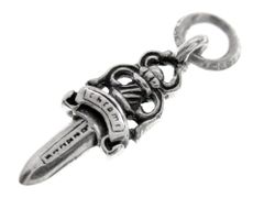 クロムハーツ CHROME HEARTS  【 #5 DAGGER 】 ダガー チャーム シルバー ネックレス トップ　34322