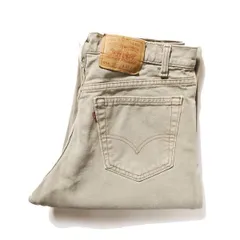 90's USA製 リーバイス Levi's 555 後染め カラー デニムパンツ (33×30) 薄緑系 1996年製 90年代 アメリカ製 旧タグ オールド Y2K　アメリカ古着 USED  ビンテージ ヴィンテージ