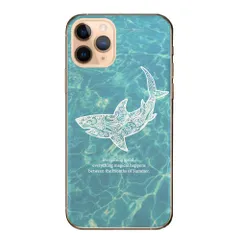 AQUOS sense7 plus A208SH ケース カバー アクオスセンス7 スマホケース ハードケース 海 鮫 サメ シャーク 水族館 ハワイ 沖縄 水 プール シルエット おしゃれ かっこいい カラー01