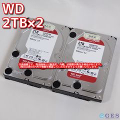 Western Digital WD Red 3.5インチHDD 2TB WD20EFRX 2台セット【2T-S29/S30】