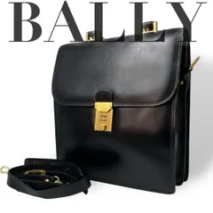 4608 BALLY バリー ビジネスバッグ 2way レザー ブラック