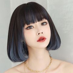 憧れ❤️ インナーカラー 紫 ストレート ロング】ウィッグ wig サラサラ - メルカリ