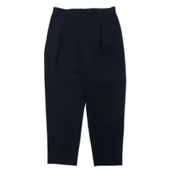 Kemit ウールタックパンツ テーパード スラックス 48 ネイビー ウール ギャバジン 0301-0209 日本製