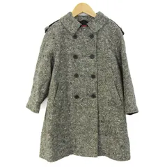 ファミリア ピーコート ウール アウター キッズ 女の子用 120サイズ グレー Familiar 【中古】