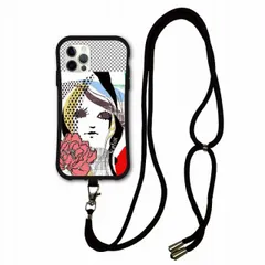 [iPhone13] スマホショルダー付 スカラー iPhoneSE 第3世代 ケース 耐衝撃 i-coronケース iPhone16 15 14 13 12 11 スマホケース アイフォン 全機種対応 スマホカバー scolar まつ毛の長い女の人とピンクの