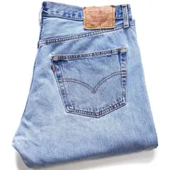 90s USA製 Levi'sリーバイス 501 デニムパンツ W38 L32★156 オールド ビンテージ ジーンズ ストレート ストーンウォッシュ ビッグサイズ