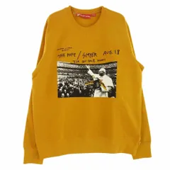 Supreme シュプリーム☆スウェット トレーナー イエロー L プリント