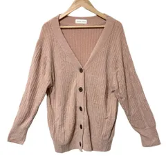 SNIDEL HOME　フリーサイズ　ニットカーディガン　無地　ピンク