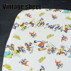 海外輸入　ヴィンテージシーツ 　ディズニー　グーフィー　 SPORT GOOFY