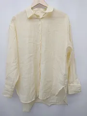 ◇ ⊂ LOWRYS FARM ローリーズファーム シースルー　コットン 長袖 シャツ サイズF イエロー レディース P  【1409250012211】