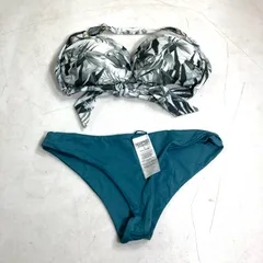 Patagonia パタゴニア花柄ビキニ上下セットパット付きM