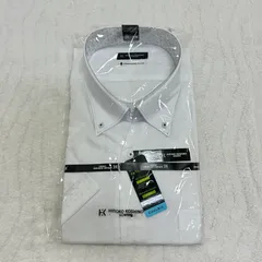 新品未使用　【HIROKO KOSHINO HOMME】ヒロコ コシノ オム　ホワイト系　3L　長袖シャツ　襟付きシャツ　ビジネス　営業　出張　シンプルシャツのサムネイル