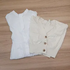 ◇ 《 ViS ビス まとめ商品 2点セット サイズF ケーブル ボタン 薄手 シンプル カーディガン シャツ レディース 》 E  【1307260043990】