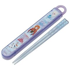 アナと雪の女王中川翔子 箸＆箸箱セット 抗菌 食洗機対応 スライド お弁当用カトラリー キャラクター ディズニー スケーター
