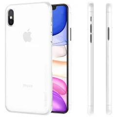 【在庫処分】memumiR アイフォンXS Max Max カバー スリム 0.3 超薄型 PPハードケース Qi充電対応 指紋防止 ケース 一体感 ボタン保護 人気ケース・カバー XS (iPhone XS Max iPhone [6.5] クリアホワイト)
