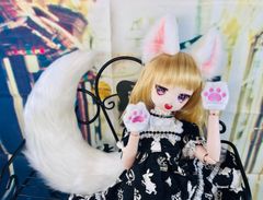 狐耳&狐しっぽセット/DD*SD*MDD*DDP*DDS*MSD*40～60cmドールさん向け