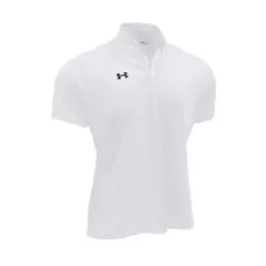 underarmour(アンダーアーマー) 01 TEAM ARMOUR POLO BD マルチSPポロシャツ M (1342582-100) WHT/BLK 3XL 