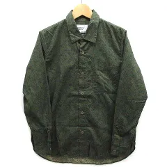 ヤエカ YAECA WRITE BUTTON SHIRT LIBERTY リバティ シャツ ブラウス 花柄 長袖 M FULL BLOOM モスグリーン 98153 美品のサムネイル