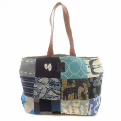 ミナペルホネン mina perhonen トートバッグ piece bag パッチワーク 刺繍 PI0001 青 ネイビー /☆Gのサムネイル