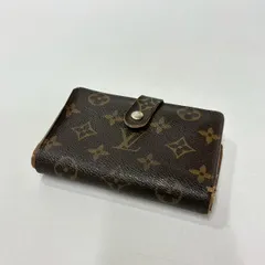 ★M7 LOUIS VUITTON ルイヴィトン モノグラム ポルトフォイユ ヴィエノワ M61674 折りたたみ財布 二つ折り 小銭入れあり がま口 ブラウン レディース メンズ 財布 ウォレット