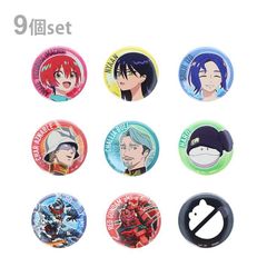 【BOX未開封全種セット】機動戦士ガンダムGQuuuuuuX　缶バッジコレクション　1BOX9個入り　4901770112343　ジークアクス 　サンスター文具
