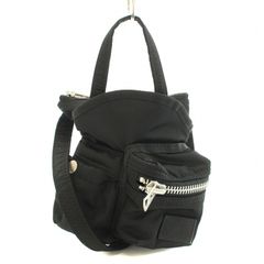 사카이 sacai PORTER 스몰 포켓 백 숄더백 나일론 블랙 블랙 20-0127S /BB ■BM