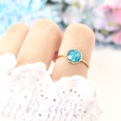 N-8❩ 天然石オパール silver925ring - メルカリ