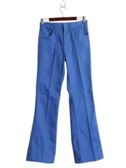 【お得なクーポン配布中!】 デッドストック 70s 80s USA製 ディッキーズ フレア パンツ メンズ 29 33 新品 ヴィンテージ ブーツカット フレア スラックス  チビタグ 青