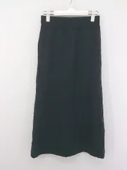 ◇ nano universe ナノ ユニバース ウエストゴム ニット ロング ナロー スカート サイズ36 ネイビー レディース P  【中古】 【1209070000883】