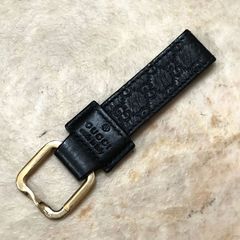 GUCCI グッチ シマ GG ストラップ キーホルダー ブラック