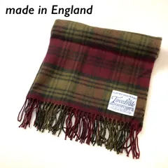 良品 イングランド製 Tweedvale タータンチェック 大判ストール M46