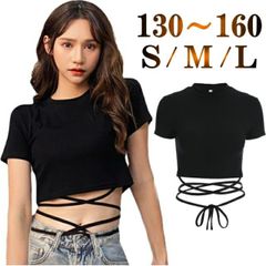 ショート丈 Tシャツトップス 半袖 へそ出し ヨガウェア スポーツウェア 黒 ダンス 衣装 着痩せ 韓国 おしゃれ 編み上げ 黒 スケーター ストリート ヒップホップ 原宿 セクシー カットソー コンテンポラリー ダンス 衣装 バレエ 黒 cr240n