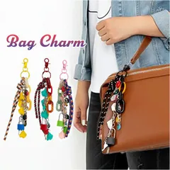 ☆ パラコード チェーン マルチ チャーム フック ストラップ バッグチャーム パラコード ストラップ キーチャーム キーホルダー キーリング バッグ 鍵 チャーム かわいい おしゃれ レディース バッグアクセサリー カラフル パラコードチャーム