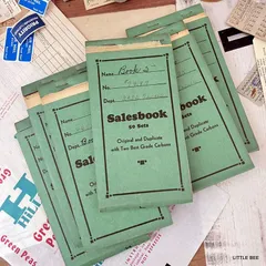 458・R-1847　1942年　使用済み伝票　1冊　SALES BOOK　アメリカ　海外紙もの　ジャンクジャーナル　スクラップ　雑記帳　ハンドメイド　おすそ分けファイル　コラージュ 古い紙　味紙　蚤の市　ヴィンテージ　ヴィンテージ雑貨