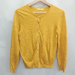◇ ⊇ MACPHEE 長袖 ニットカーディガン サイズ表記なし イエロー レディース E  【1502030026603】