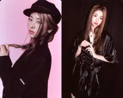 【中古】コレクションカード(女性) LE SSERAFIM/HUH YUNJIN(ホ・ユンジン)/背景ピンク/CD「FEARLESS」(Monochrome Bouquet Ver.)封入特典両面フォトカード