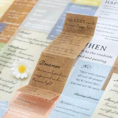 NS378 紙物素材 手紙 英文 文学 フレーズ 硫酸紙 コラージュ 素材 デザインペーパー 紙もの 手帳 日記 ジャンクジャーナル 海外 紙モノ 紙物