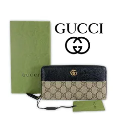 GUCCI グッチ GGマーモント ラウンドジップ 長財布 ラウンドファスナー 456117 496334