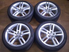 AUDI A4 Sライン 純正 245/40R18 8J+47 PCD112 スタッドレス アウディ アウディ A4 245&frasl;40R18 PCD112&frasl;5H 8J+47 希少 美品バリ溝 AUDI アウディ