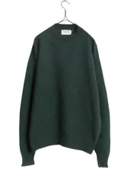 【お得なクーポン配布中!】 70s マクレガー ニット セーター メンズ XL 小さめ L 程/ 古着 70年代 ヴィンテージ McGregor ウール 無地 クルーネック ミドルゲージ  緑